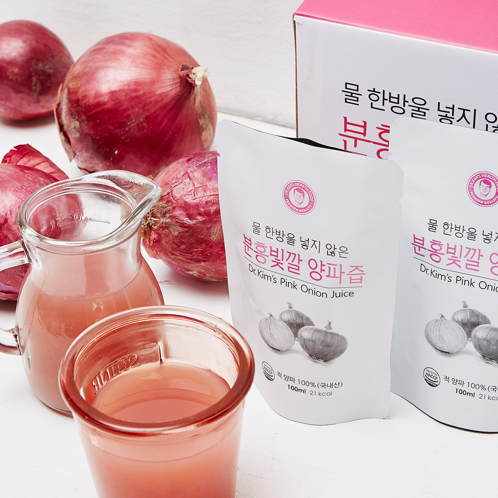 김재식헬스푸드 저온착즙100% 국내산 분홍빛깔 자색 양파즙 100ml 30팩 1박스 이미지 2