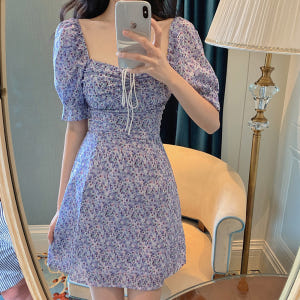 데이지 뷔스티에원피스 바캉스 플리츠 휴양지 여름 봄 꽃무늬 나시 맥시 롱 착용 후기 | 사이즈/핏 총정리 - 상품 이미지 4