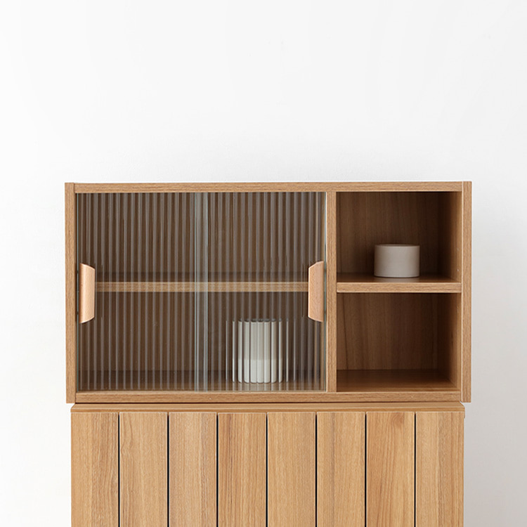 피크 2문 미니수납장 630 630mmx280mmx337mm, 2단, 라이트브라운 3801.0495 - 상세 이미지 5