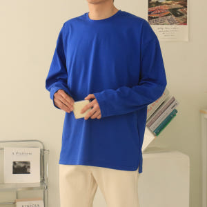남자긴팔티 오버핏 분또 절개 이너 티셔츠 착용 후기 | 사이즈/핏 총정리 - 상품 이미지 2