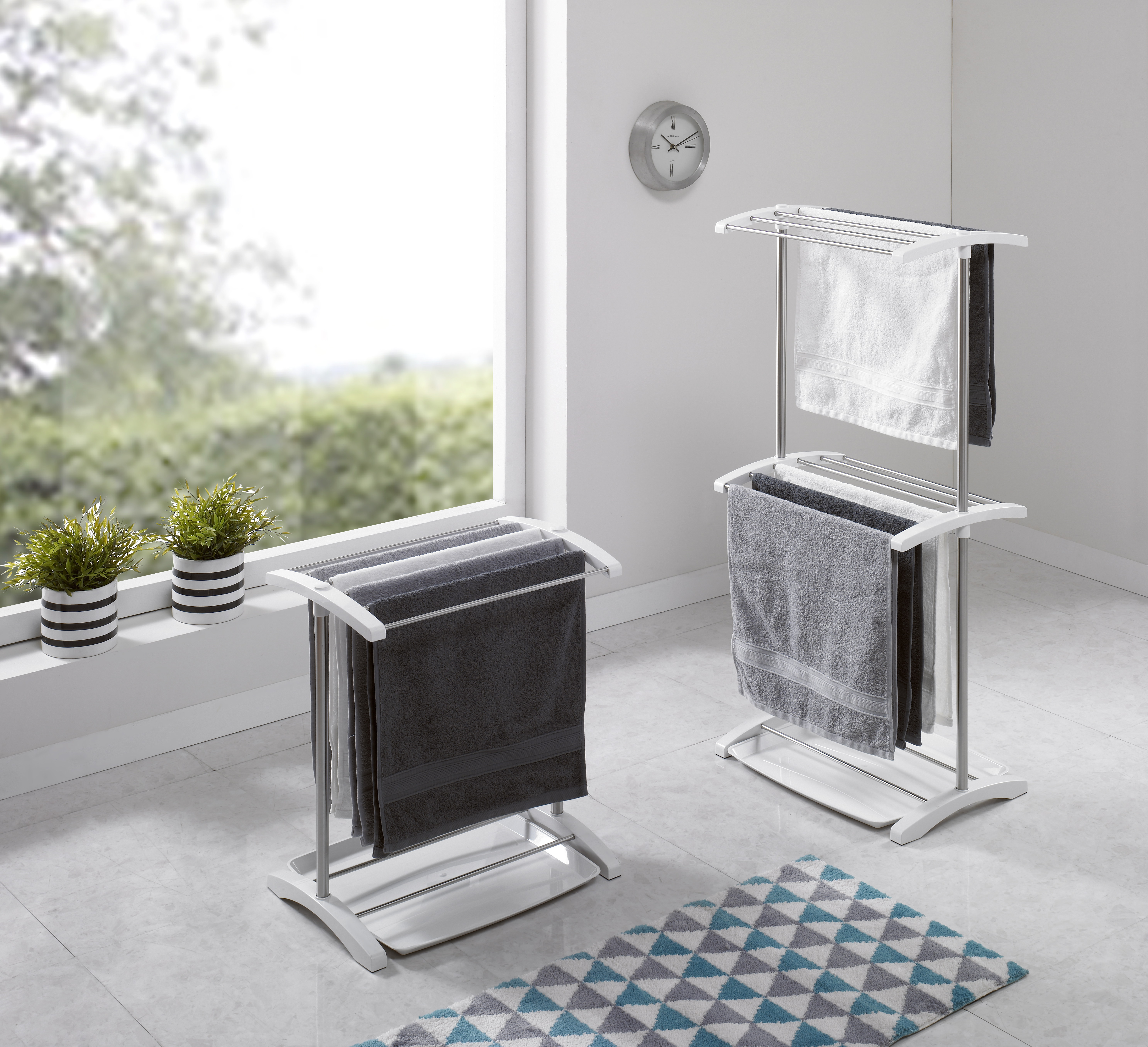 씨에스리빙 브리즈 미니 빨래건조대 가습 소형건조대 2단