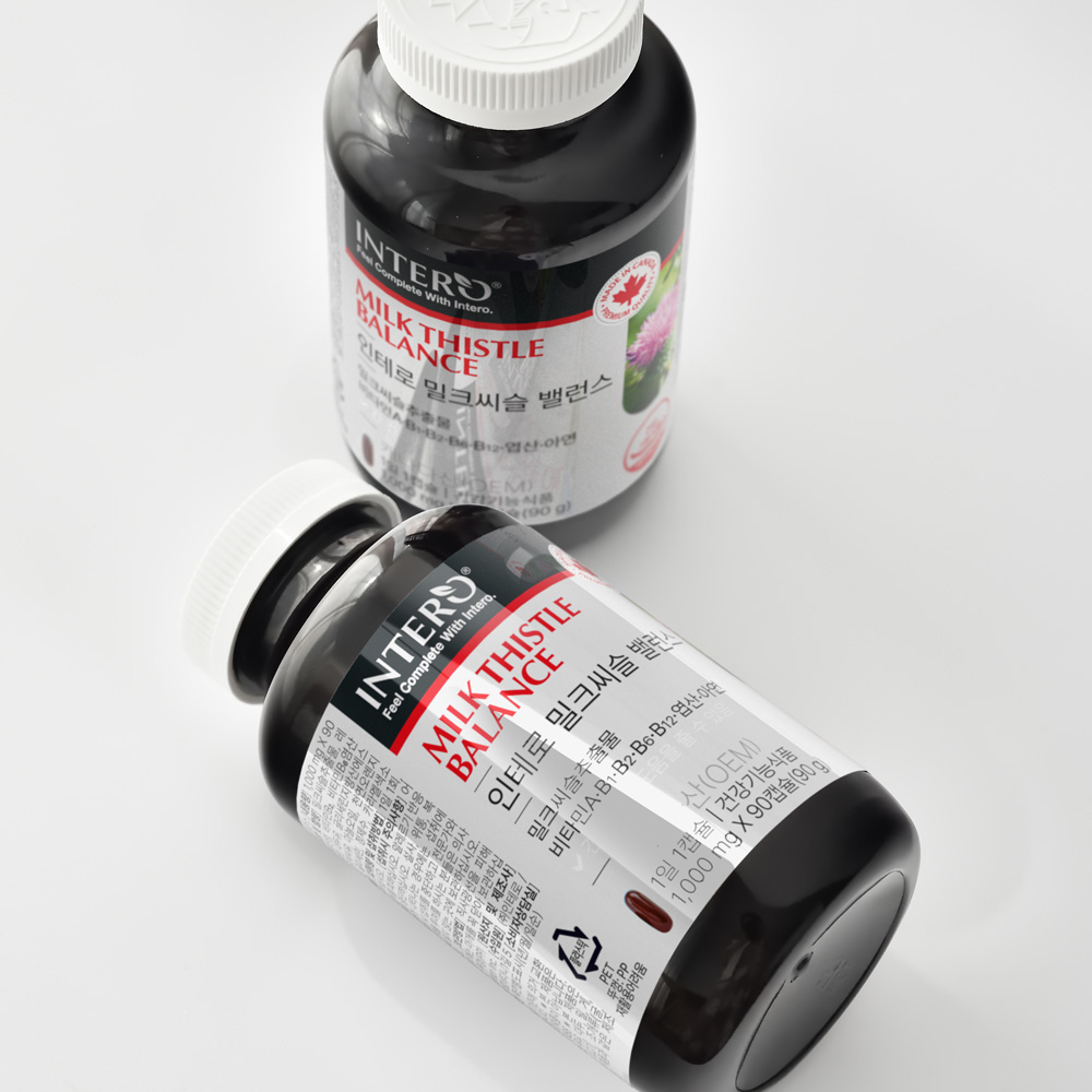 밀크씨슬 비타민B 1000 간 건강 간에좋은 남성여성 밀크티슬 리버케어 90캡슐, 1개 - 상세 이미지 4