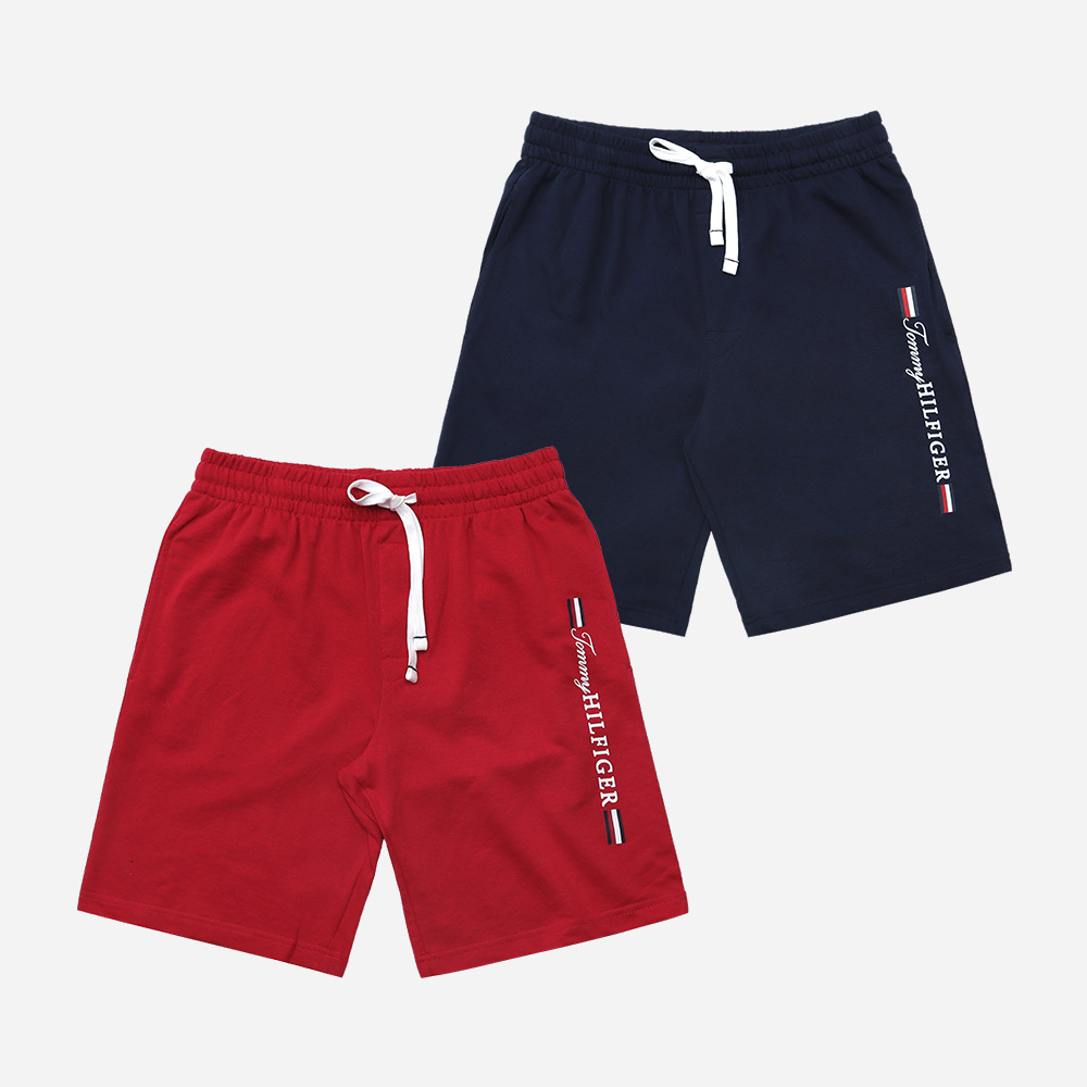 타미힐피거 레터링 로고 반바지 쇼츠 팬츠