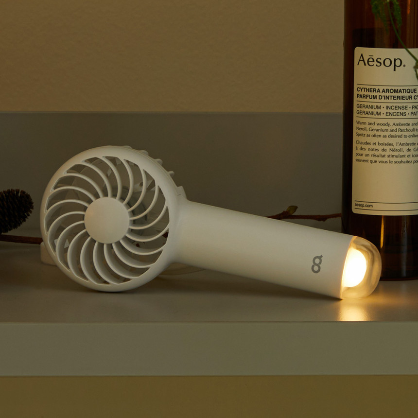 오아 반디팬 LED 무드등 무선 미니 손 선풍기