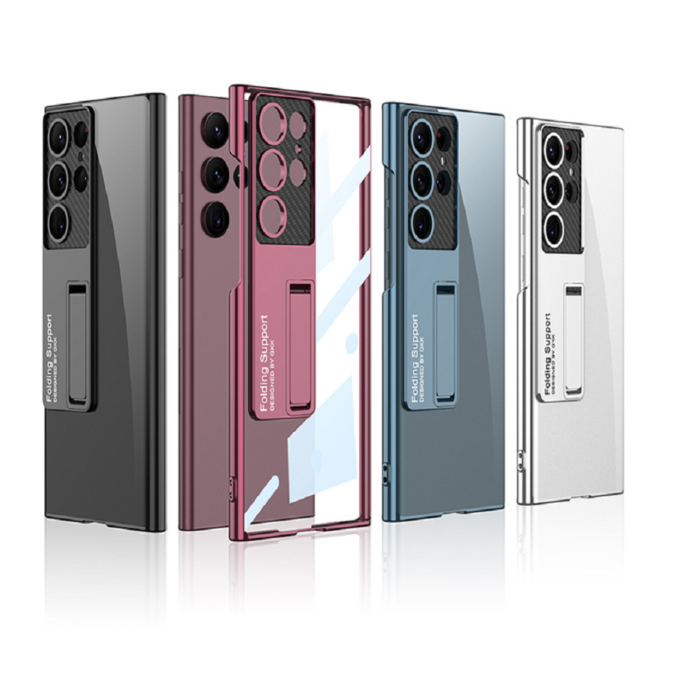 갤럭시 S23 울트라 케이스 투명 스탠드 범퍼 플러스 - 상품 이미지