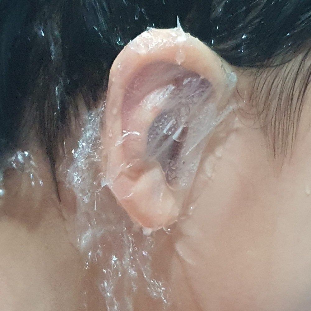 샴푸캡 어린이목욕방수스티커 아기머리감기기 귀방수 아기샤워캡