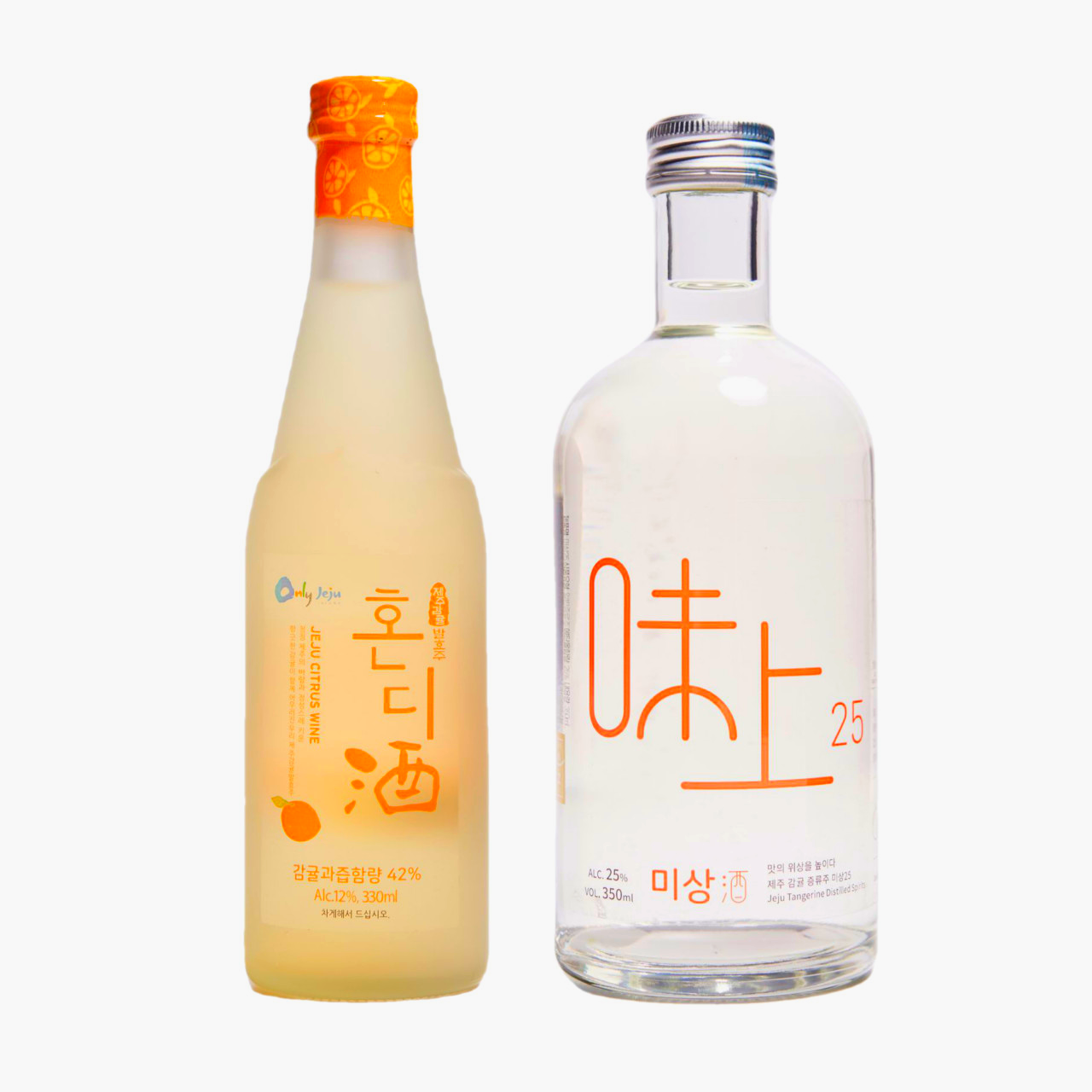 미상 25도 350ml+혼디주 12도 330ml 시트러스 세트 - 메인 이미지
