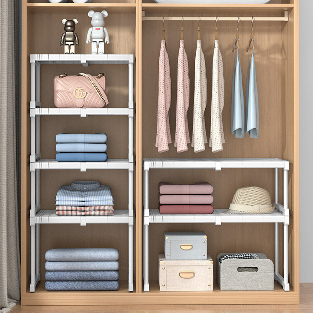 [단독] 1+1 내맘대로 길이조절 옷장 정리함 낮은 소형 수납함 옷정리트레이 옷정리함