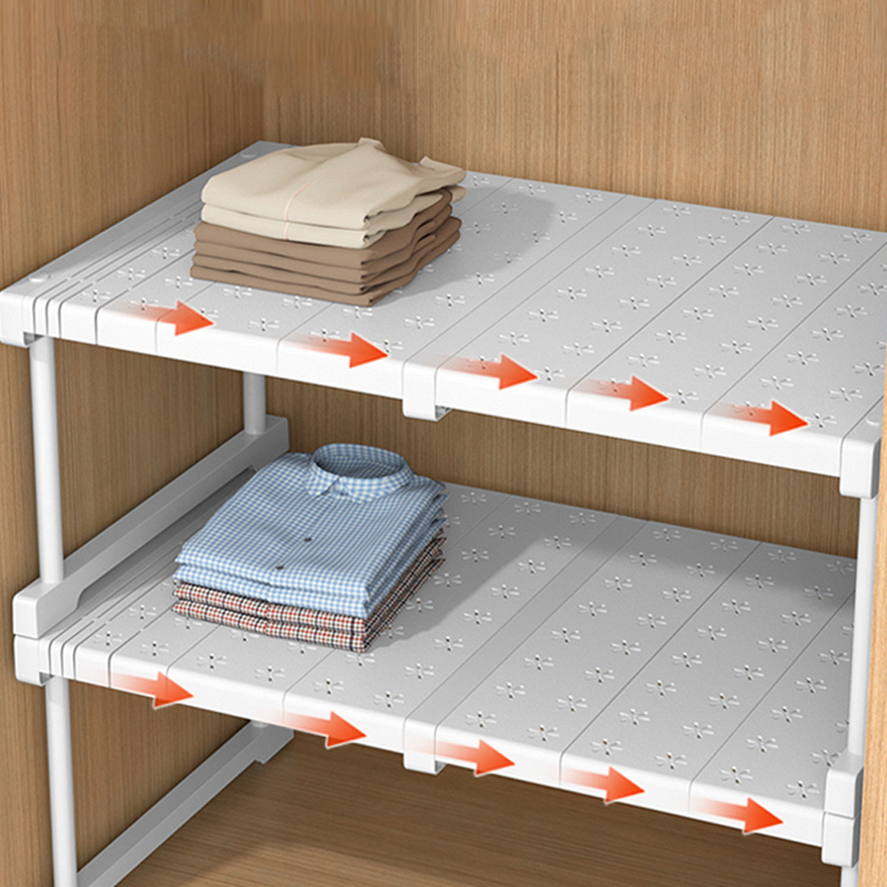 [단독] 1+1 내맘대로 길이조절 옷장 정리함 낮은 소형 수납함 옷정리트레이 옷정리함