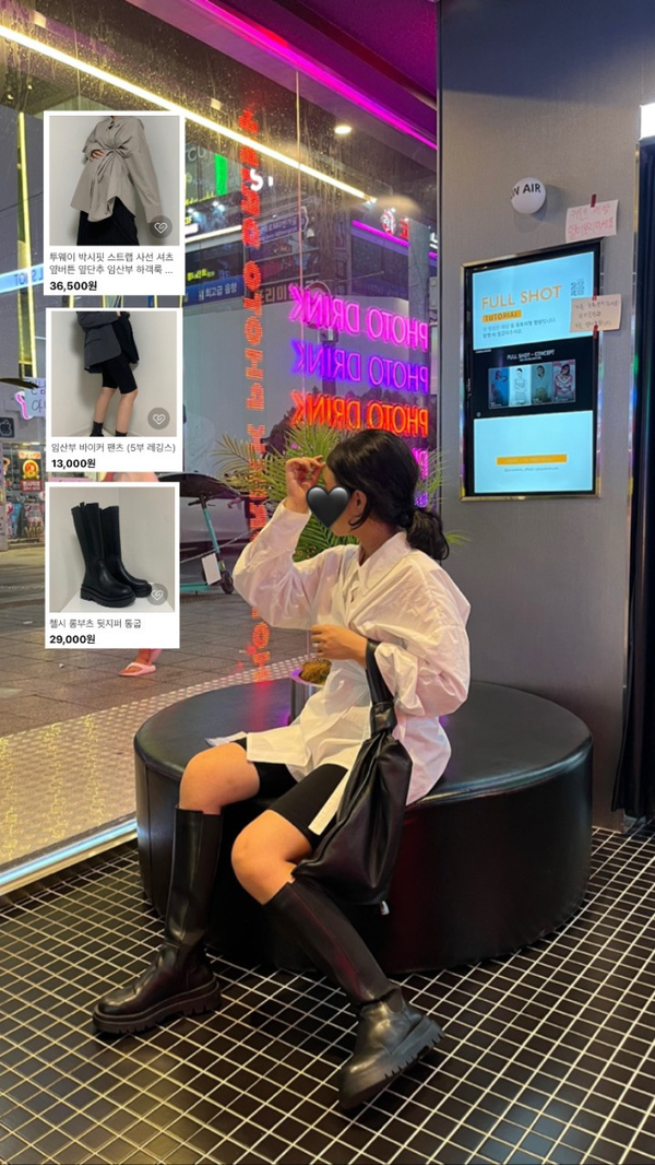 임산부 바이커 팬츠 (5부 레깅스) 상세 이미지 6