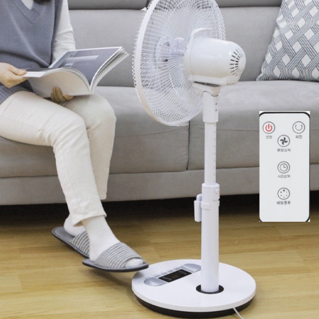 리모컨 좌식 선풍기 조용한 사무실용 선풍기 소음없는 자취방 선풍기 - 메인 이미지