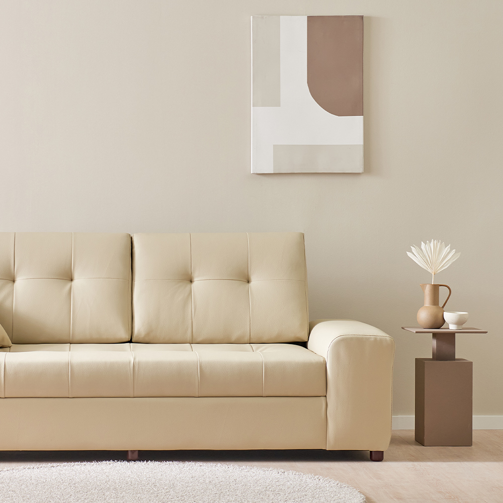 서광퍼니처 헤르미 CL라텍스 4인용 소파 스툴세트