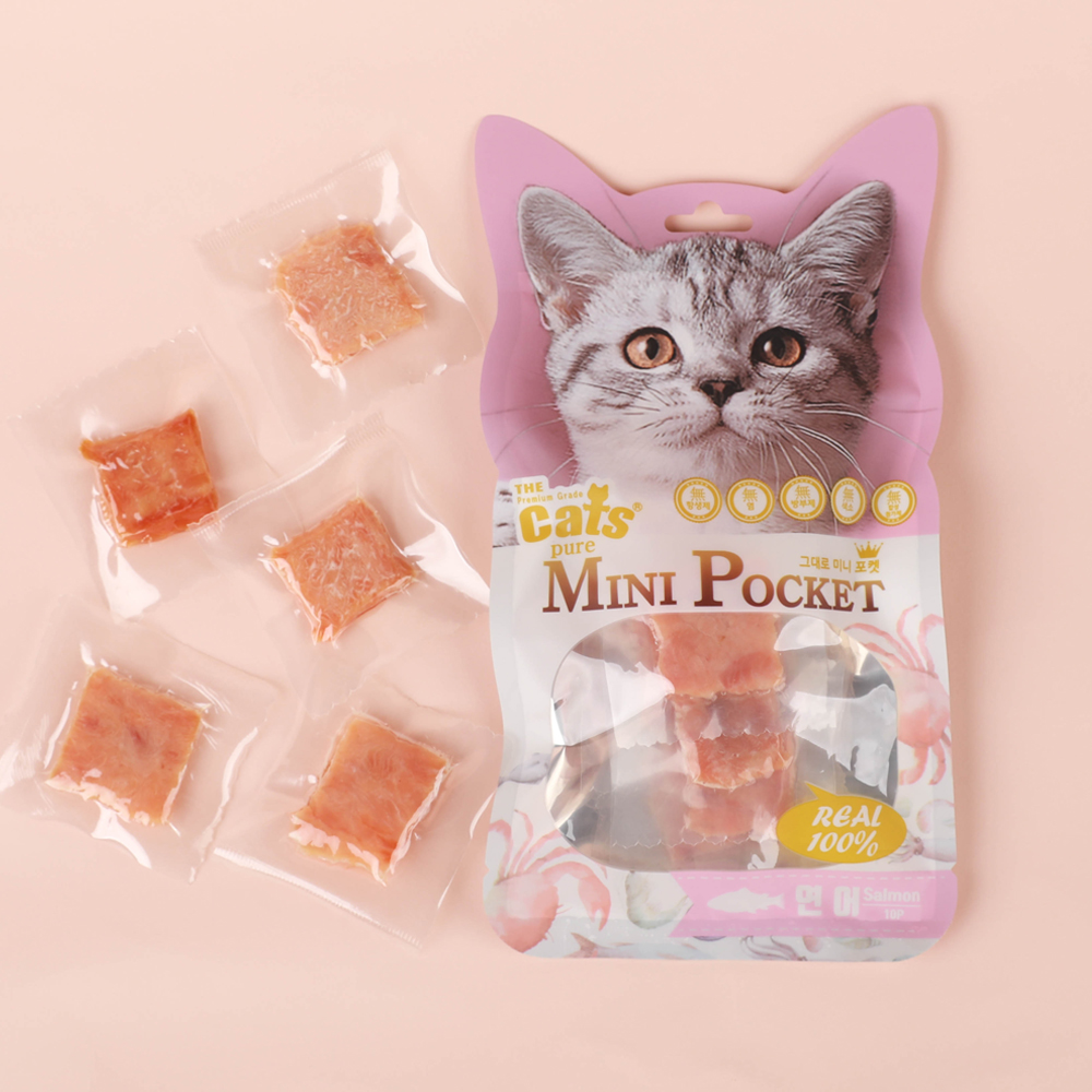 더캣츠 그대로 미니포켓 고양이 간식 연어, 40g, 1개 이미지 1