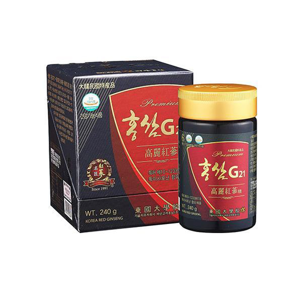 명장홍삼 흡수가 빠른 발효홍삼정 G21(1병/240g) 설 추석 명절 행사 효도 단체선물 - 상품 이미지