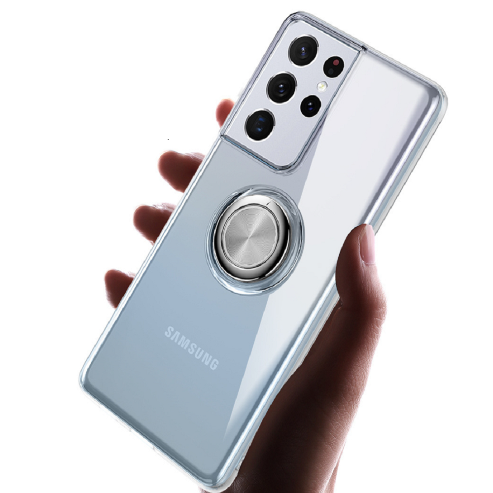 갤럭시노트10 플러스 케이스 투명 링 고리 케이스 - 상품 이미지