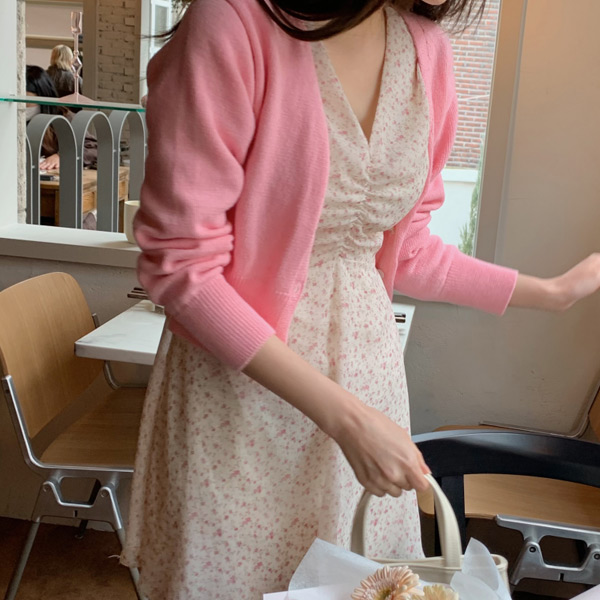 [브이넥 가디건] 탄탄 V넥 니트 가디건 데일리 오피스룩 여리핏 꾸안꾸 가을가디건 cd2823