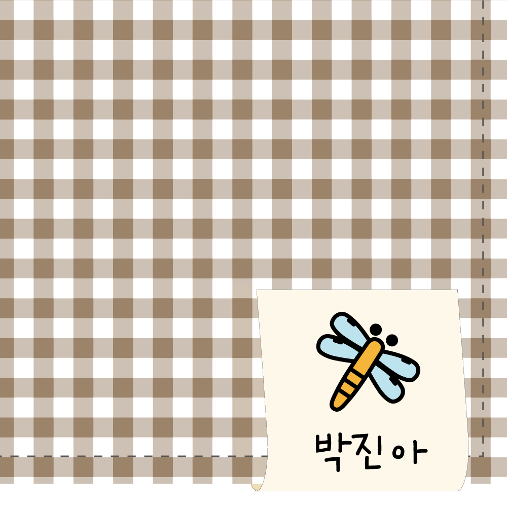 [주문제작]면라벨 컬러 끼움형세로 Size 15x15mm 한글1