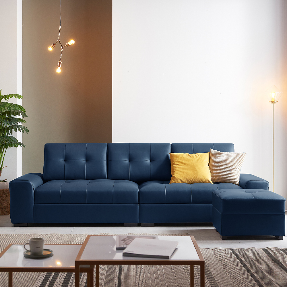 서광퍼니처 헤르미 CL라텍스 4인용 소파 스툴세트