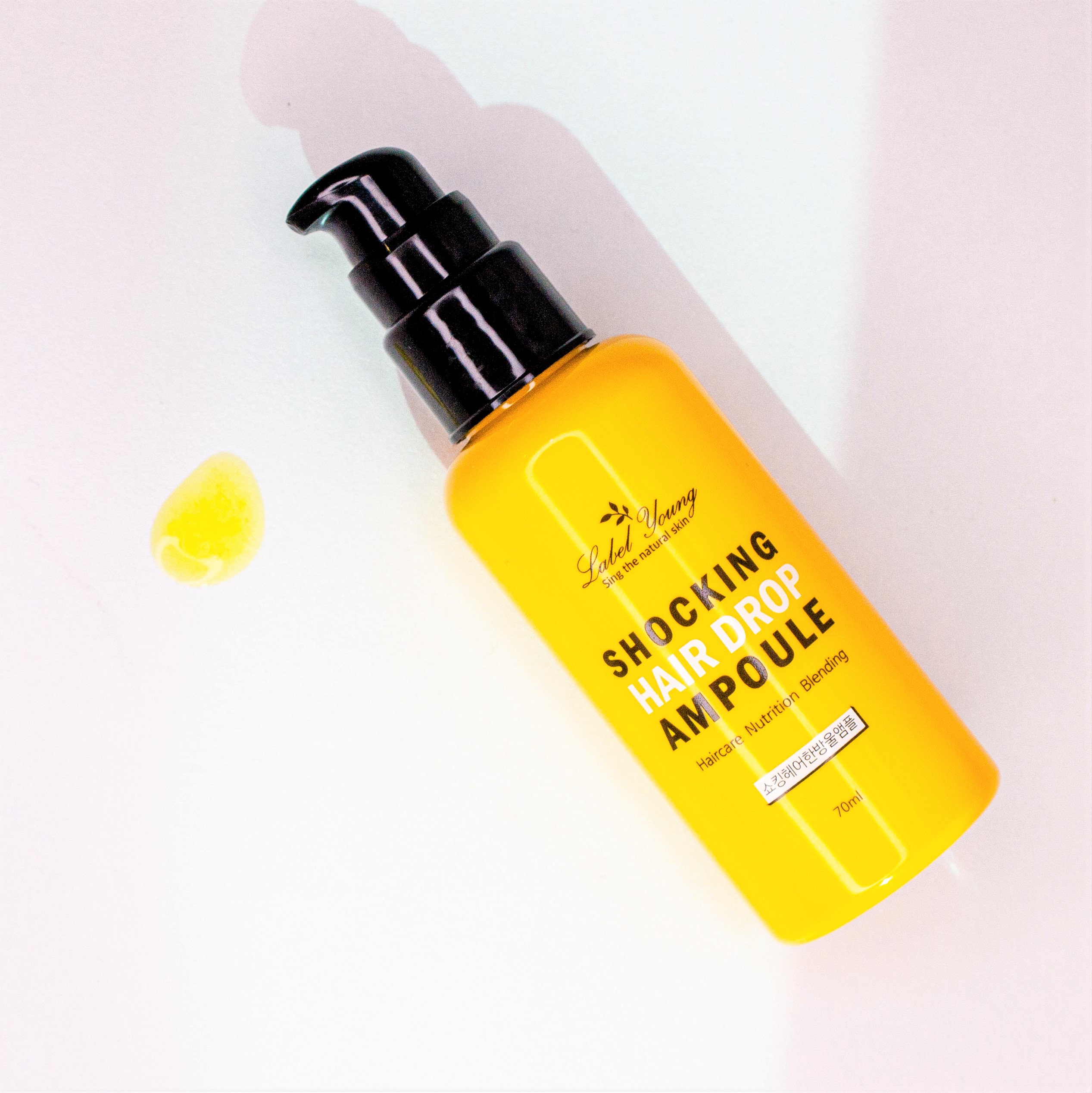 라벨영 쇼킹헤어한방울앰플 70ml/윤기+보습+영양 헤어앰플/샴푸린스헤어팩에 한방울 톡! - 상세 이미지 5