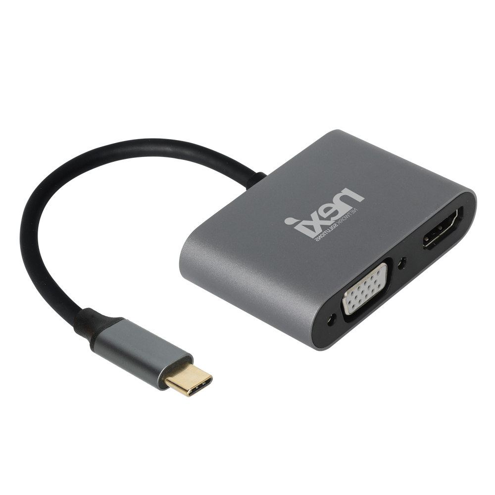 C타입 USB to HDMI VGA 외장 그래픽 노트북 인터페이스 확장 - 상품 이미지