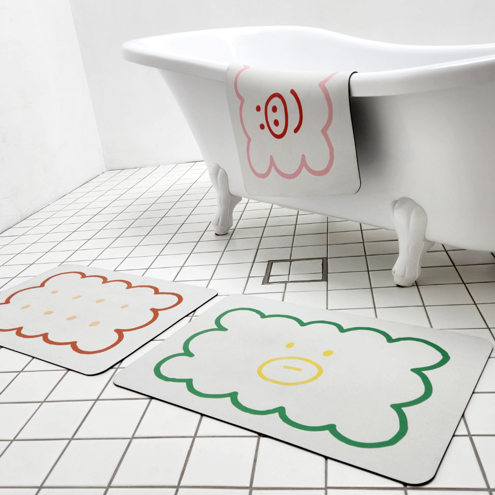 욕실 빨아쓰는 규조토 발매트 3세대 A 곰춘배 - 상세 이미지 3