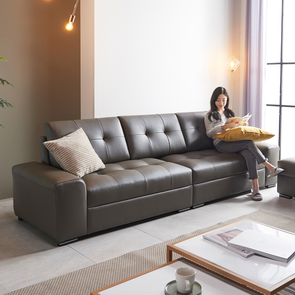 서광퍼니처 헤르미 CL라텍스 4인용 소파 스툴별매