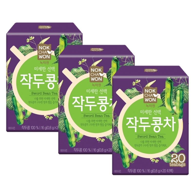 [녹차원] 작두콩차 20티백x3개 (60티백) 환절기에좋은 차티백