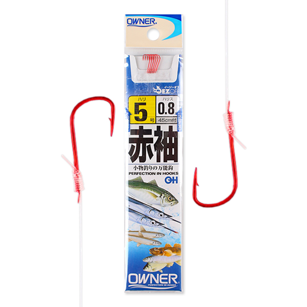 원터치 오너 학꽁치 묶음바늘 레드 야광라인 - 상품 이미지