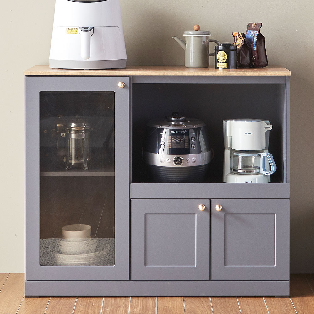 럭키 1000 와이드 다용도 렌지대 주방 수납장