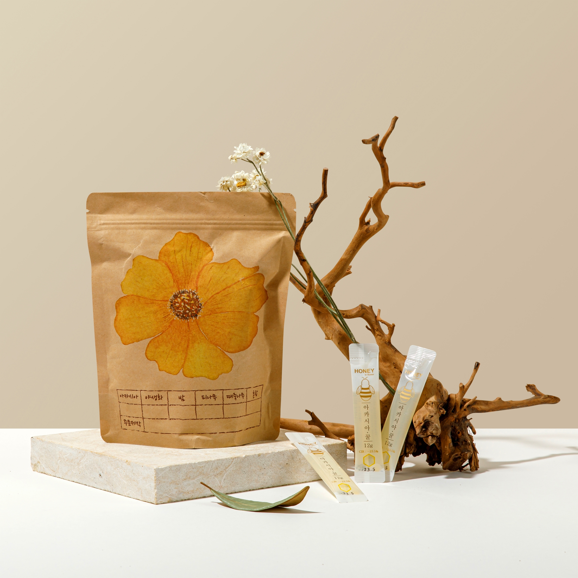-23.5 꿀스틱 스틱꿀 정기구독 30개입 HONEY in flower 아카시아꿀