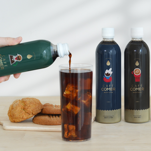 카페꼬메르 수제 더치커피 원액 콜드브루 500ml + 500ml 답례품 선물 - 상세 이미지 4