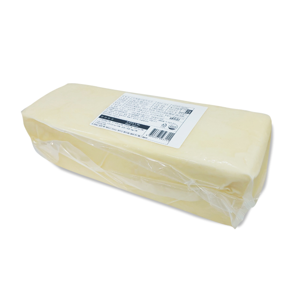 자연 치즈 100% 모짜렐라 블럭 치즈 2.4kg(돈까스) : 코리원