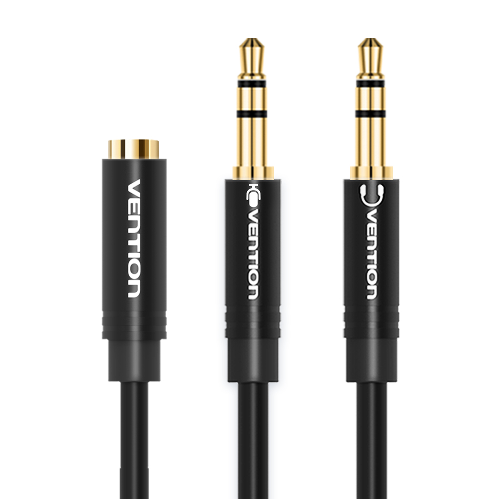 벤션 3.5mm 마이크 이어폰 오디오 분배기 AUX 케이블 BBU 1.5m, 1개 - 상세 이미지 3