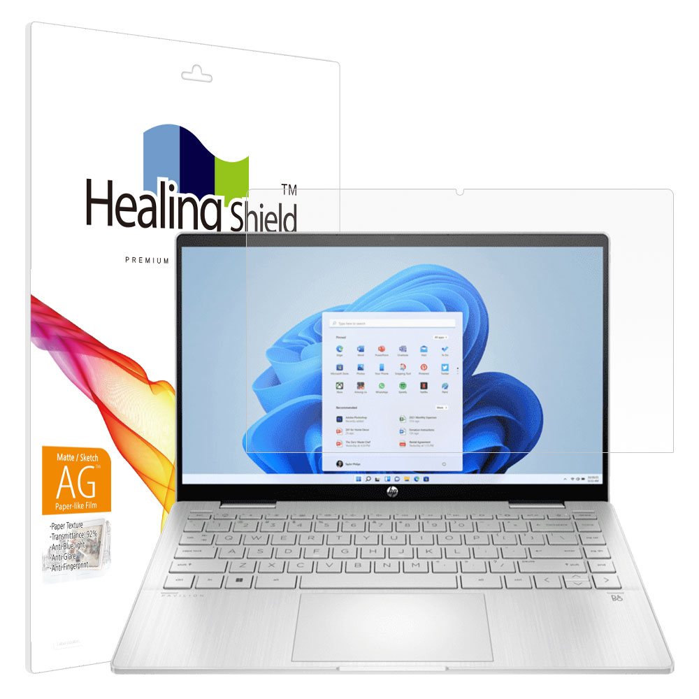 HP 파빌리온 X360 14-ek 2022 항균 종이질감 블루라이트차단 액정보호필름