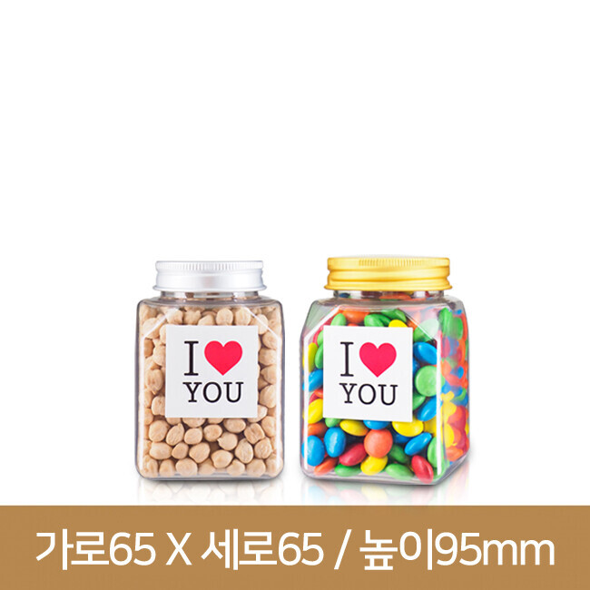 K300 사각투명 AL마개(B) 180개 : 경진기업