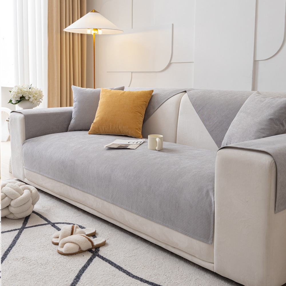 방수 쇼파패드 넓은 돌 흙 소파매트 토퍼 쇼파천갈이 커버 덮개 깔개 오트밀 90x160