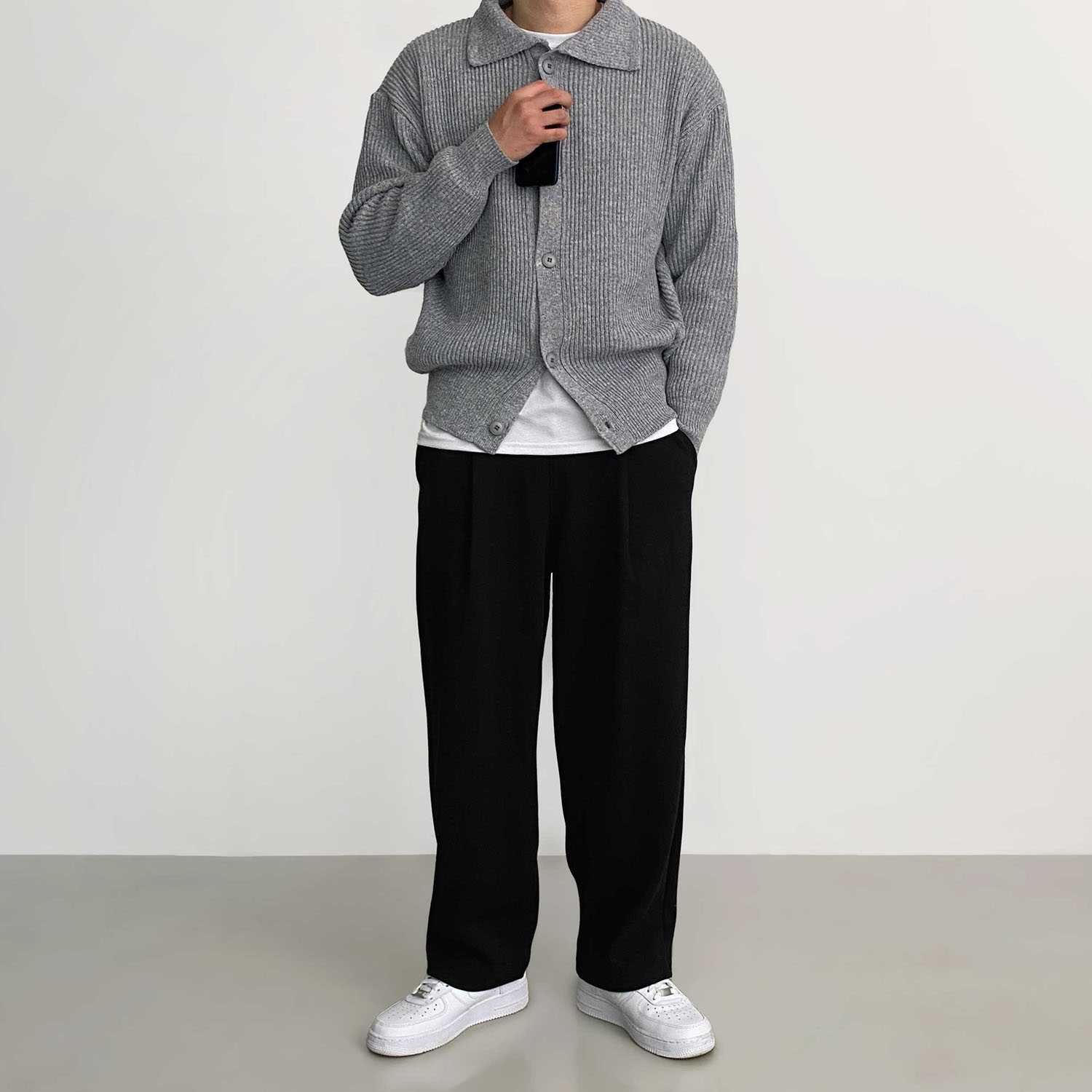 남자카라가디건 커플가디건 이미지 3