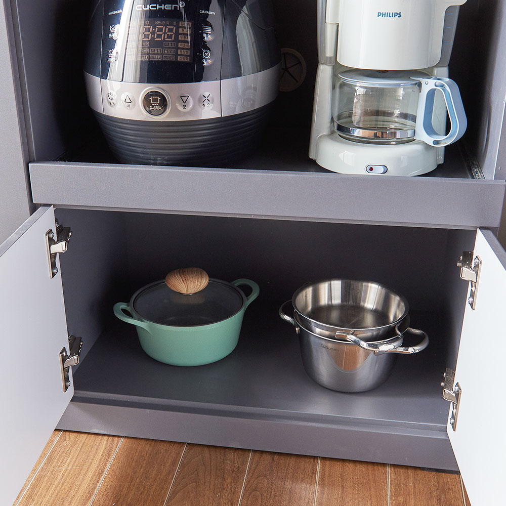 럭키 1000 와이드 다용도 렌지대 주방 수납장