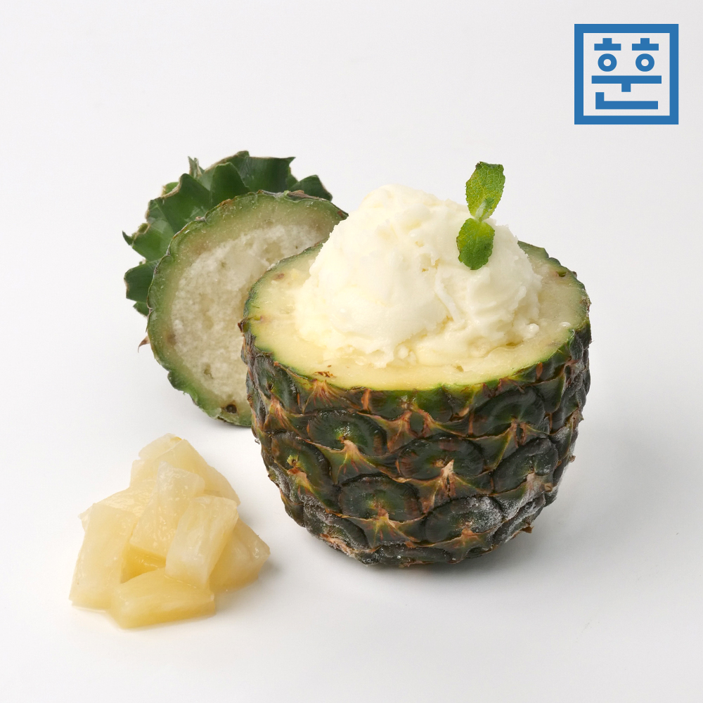 훈훈 파인애플 샤베트 1개 파인샤베트 아이스크림 업소용 도매용