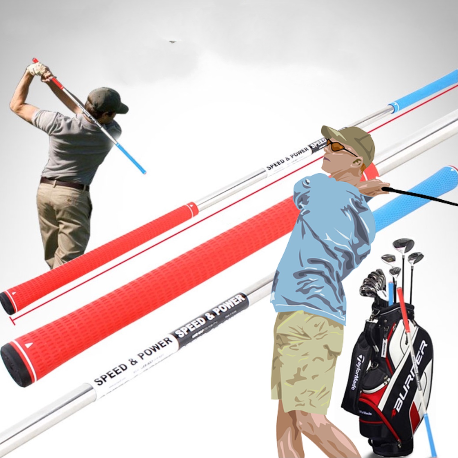 비거리 골프스윙배트 골프체중이동 치킨윙교정기