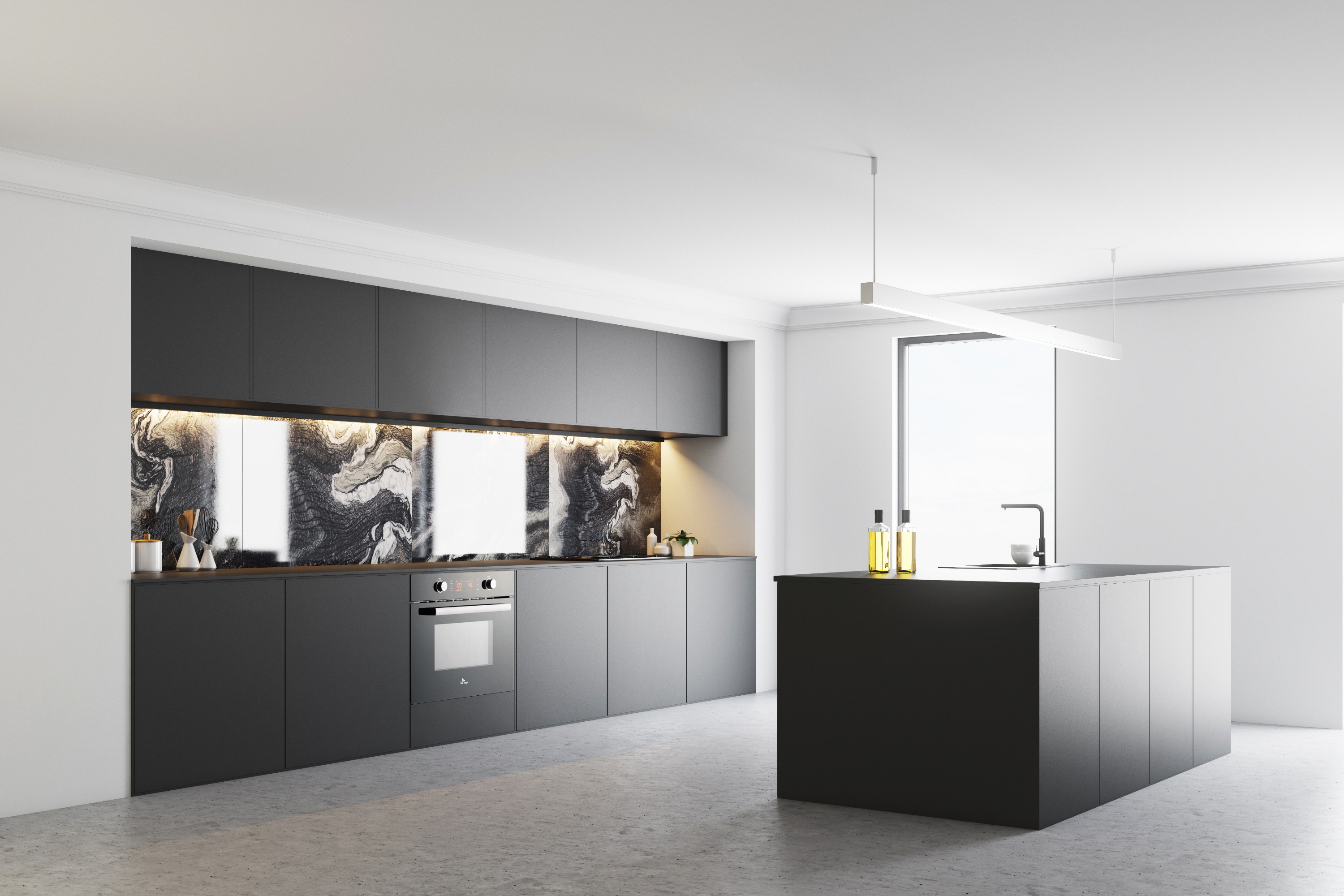 방문설치 빌트인 복합 전기 오븐 레인지 44리터 에어프라이어 블랙 EOB3004ST