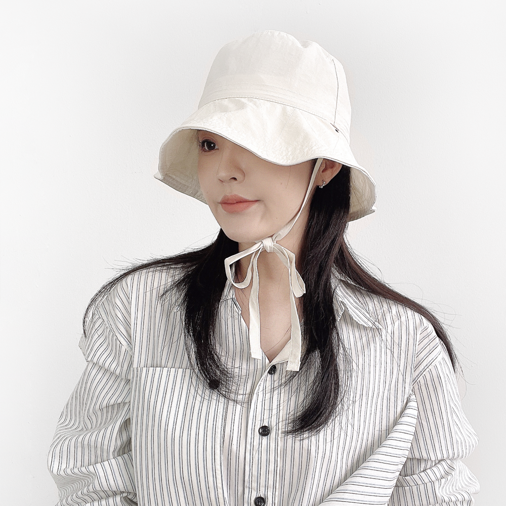 키에라 챙넓은 여성 여름 바스락 버킷햇 벙거지 휴양지 비치 여행 사파리 물놀이 정글 모자 - 상세 이미지 3