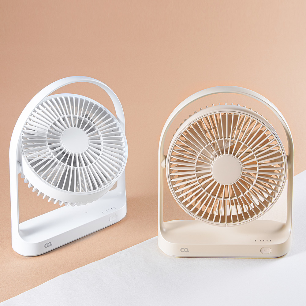 오아 라운드 미니 탁상용 BLDC 무선 소형 선풍기 사무실 책상 USB 데스크 테이블