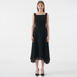 ARMIS Square neck Sleeveless Flared Dres... 착용 후기 | 사이즈/핏 총정리 - 상품 이미지 4