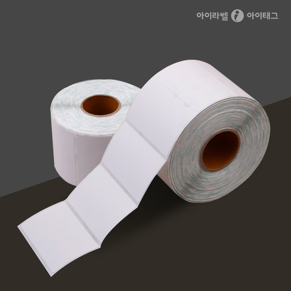 아이라벨 감열 롤라벨 40mm지관 RS018018DT-Φ18 원형2줄 / 대X6000라벨 - 상품 이미지
