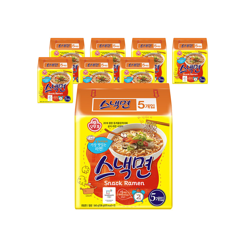 오뚜기 스낵면 108g, 40개