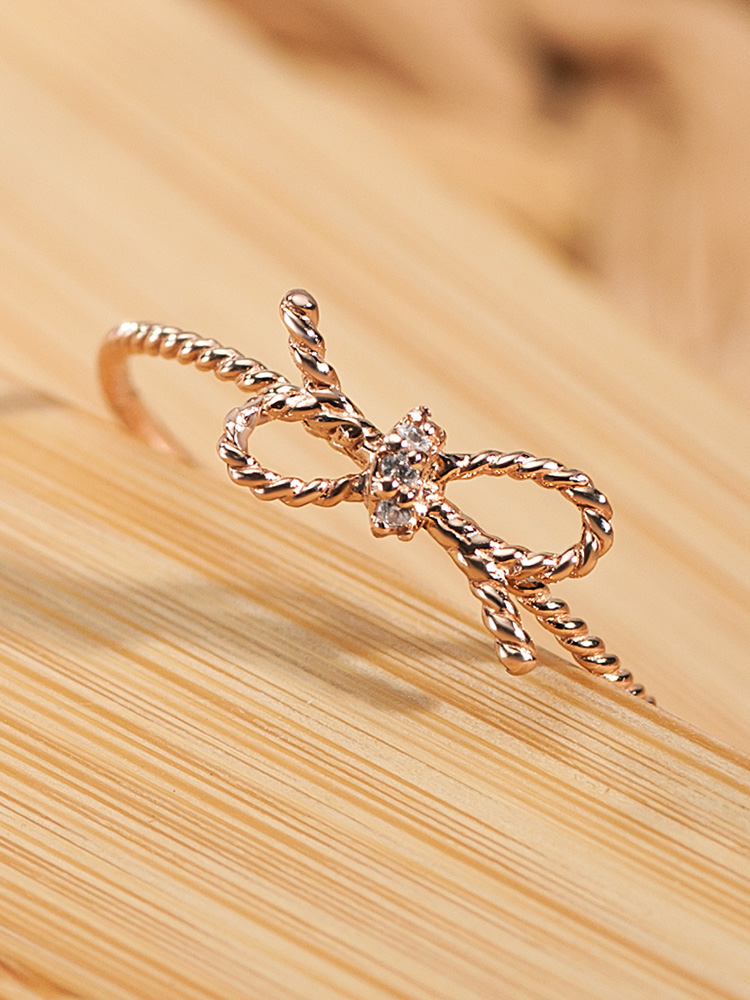 14K18K 하이스위티 꼬임리본 여자 금반지 예쁜 유행 데일리