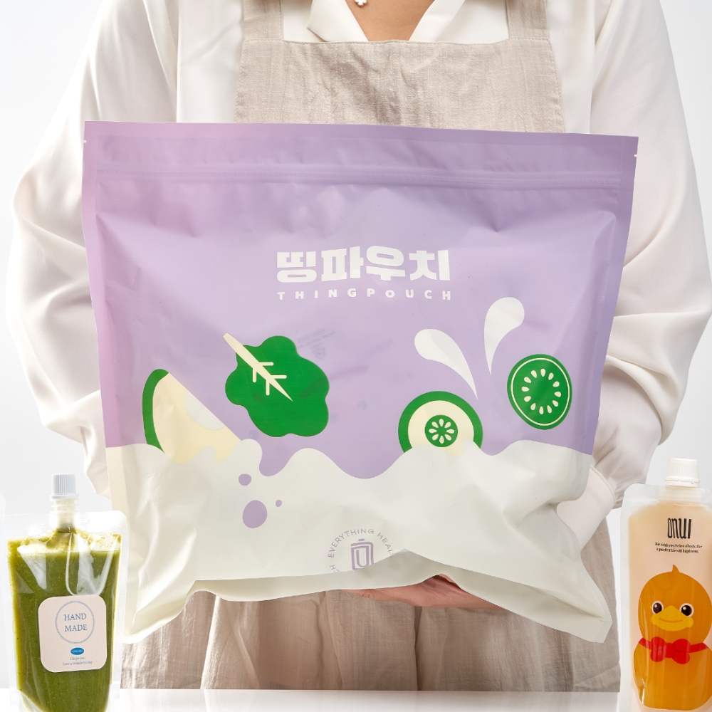 띵파우치 프레쉬 스파우트파우치 200ml 50매 휴롬 착즙 과일즙 주스팩 ABC주스