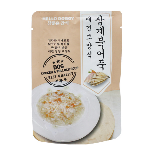 헬로도기 강아지죽 강아지삼계탕 삼계죽 80g - 상세 이미지 2