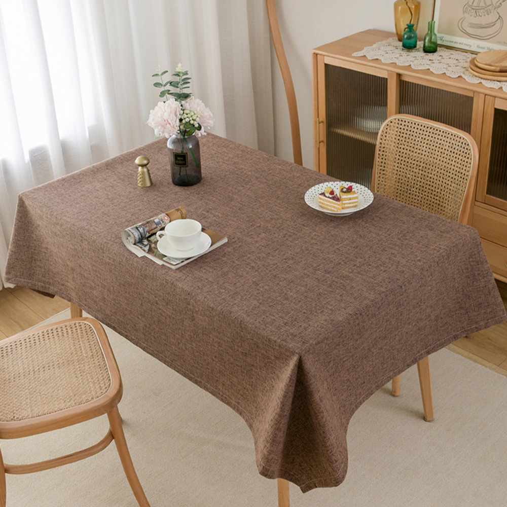 방수 린넨 식탁보 북유럽 패브릭 테이블보 4인용